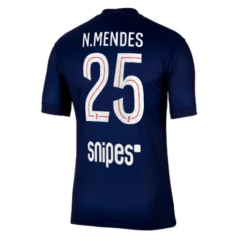 Maglia Calcio Paris Saint-Germain Nuno Mendes #25 Prima Divisa 2025-26 Manica Corta